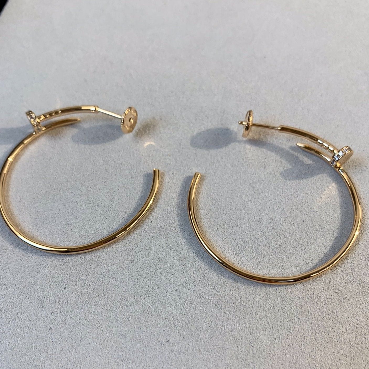 ルーメジュエリー JUSTE EARRINGS ゴールドダイヤモンド 1.8MM