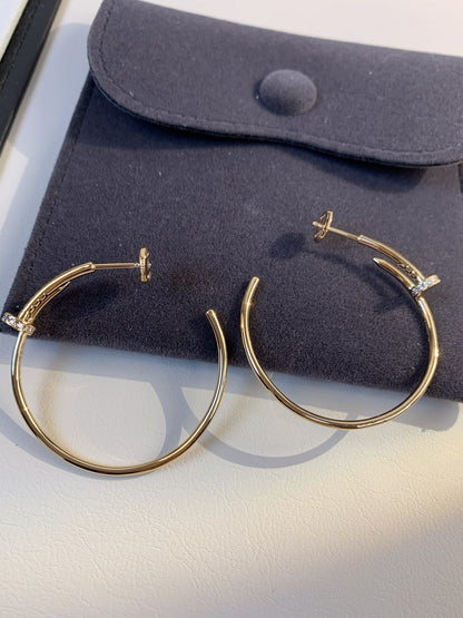 ルーメジュエリー JUSTE EARRINGS ゴールドダイヤモンド 1.8MM