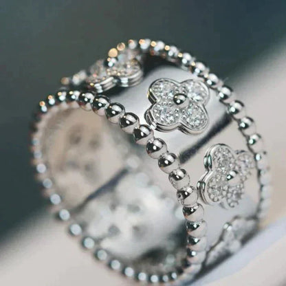 Lume Jewelry クローバーカレイドスコープリング 10MM