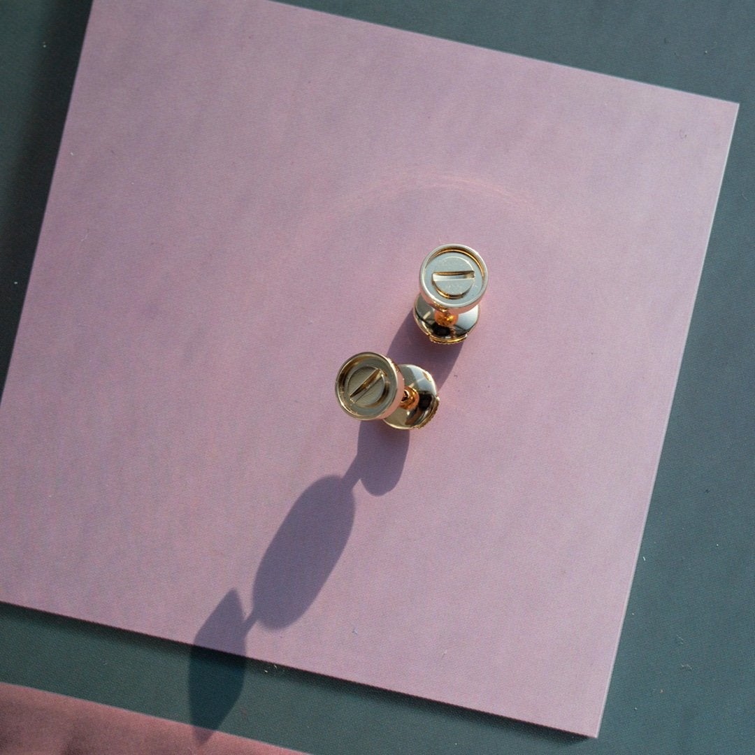 「ルンメジュエリー」ラブイヤリング ピンクゴールド 10MM