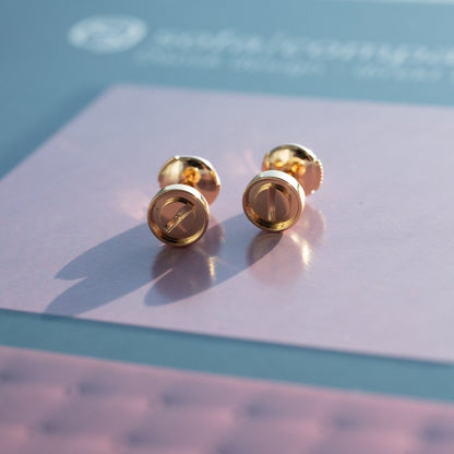 「ルンメジュエリー」ラブイヤリング ピンクゴールド 10MM