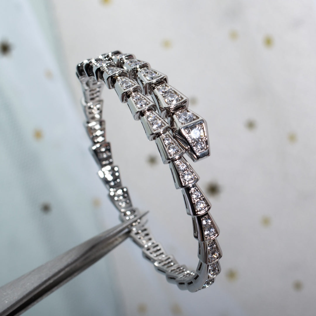 [Lume Jewelry]SERPENTI BRACELET 6MM SILVER DIAMOND