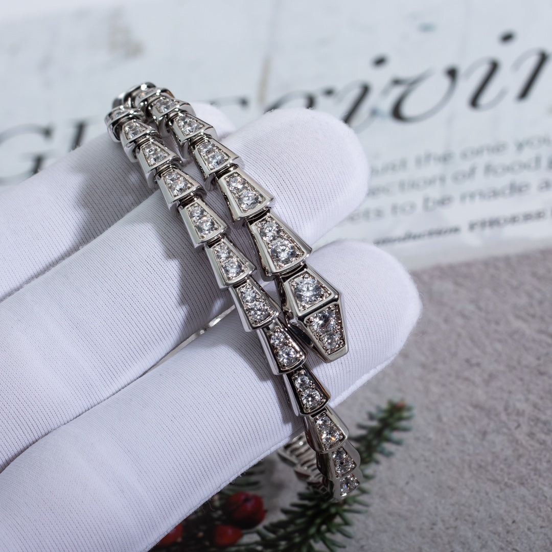 [Lume Jewelry]SERPENTI BRACELET 6MM SILVER DIAMOND