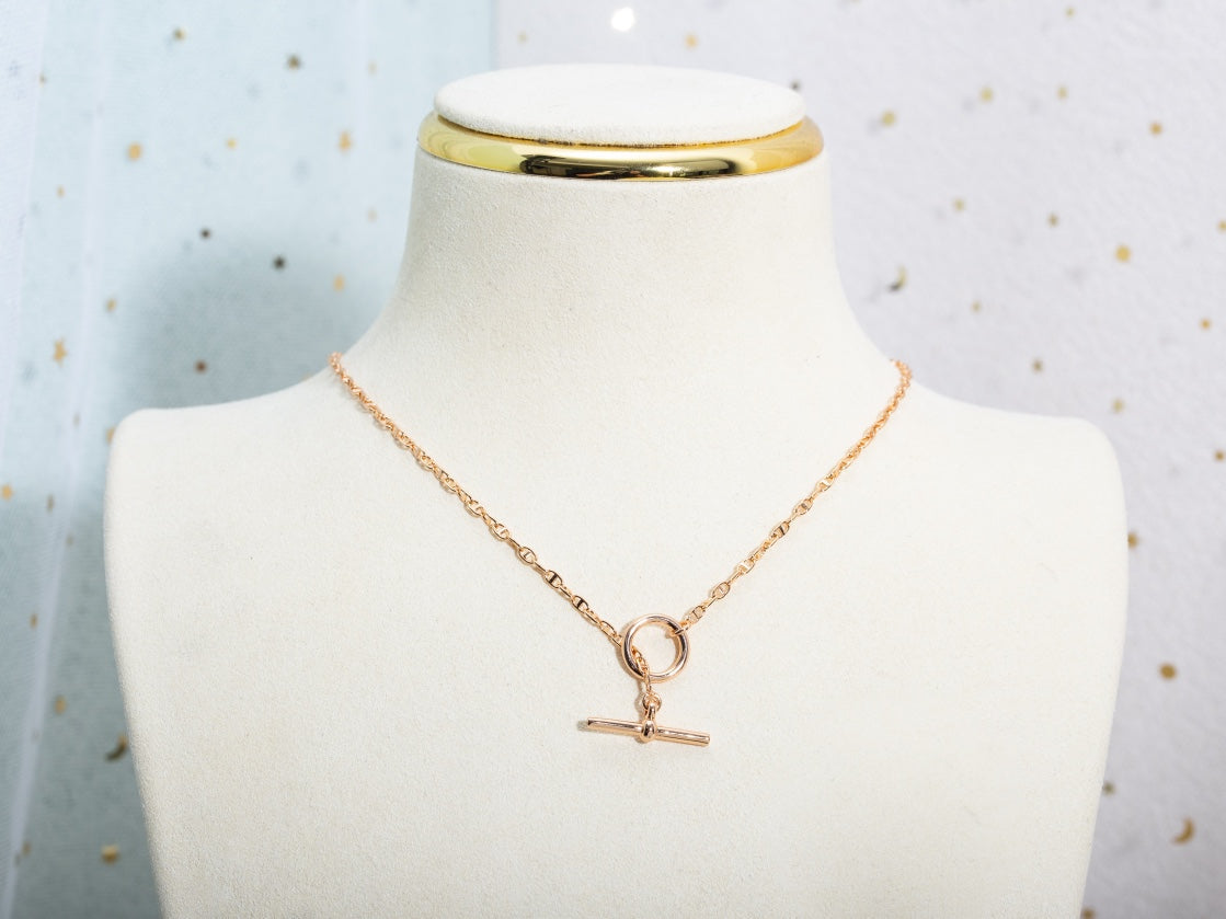 Lume Jewelry「エシャペ」ネックレス ピンクゴールド