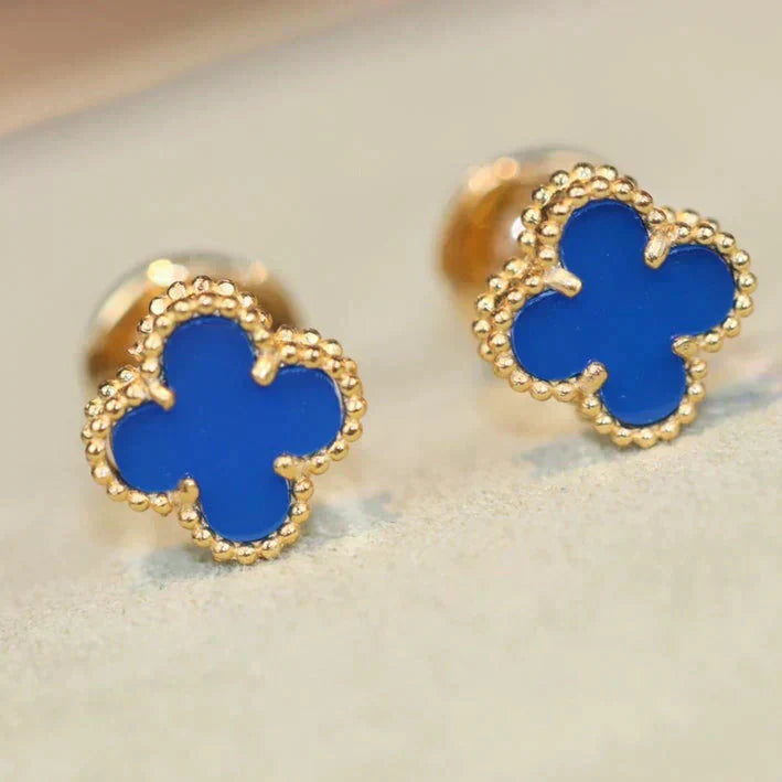 Lume Jewelry「CLOVER MINI 9.5MM ターコイズピアス」