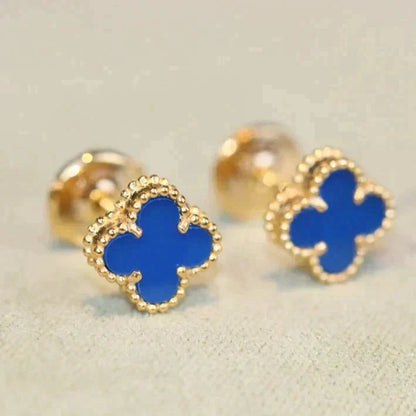Lume Jewelry「CLOVER MINI 9.5MM ターコイズピアス」
