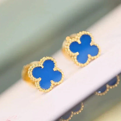 Lume Jewelry「CLOVER MINI 9.5MM ターコイズピアス」