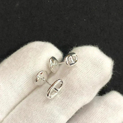 ルミネジュエリー チェーンスモールイヤリング ゴールド＆シルバー