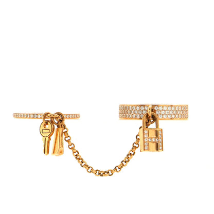 Lume Jewelry ケリー クロシェット ダブルリング ダイヤモンド付