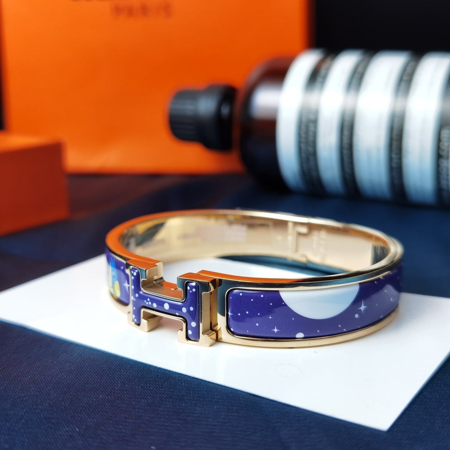 ®Lume Jewelry®H 星と月のブレスレット 12MM