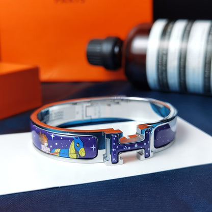 ®Lume Jewelry®H 星と月のブレスレット 12MM