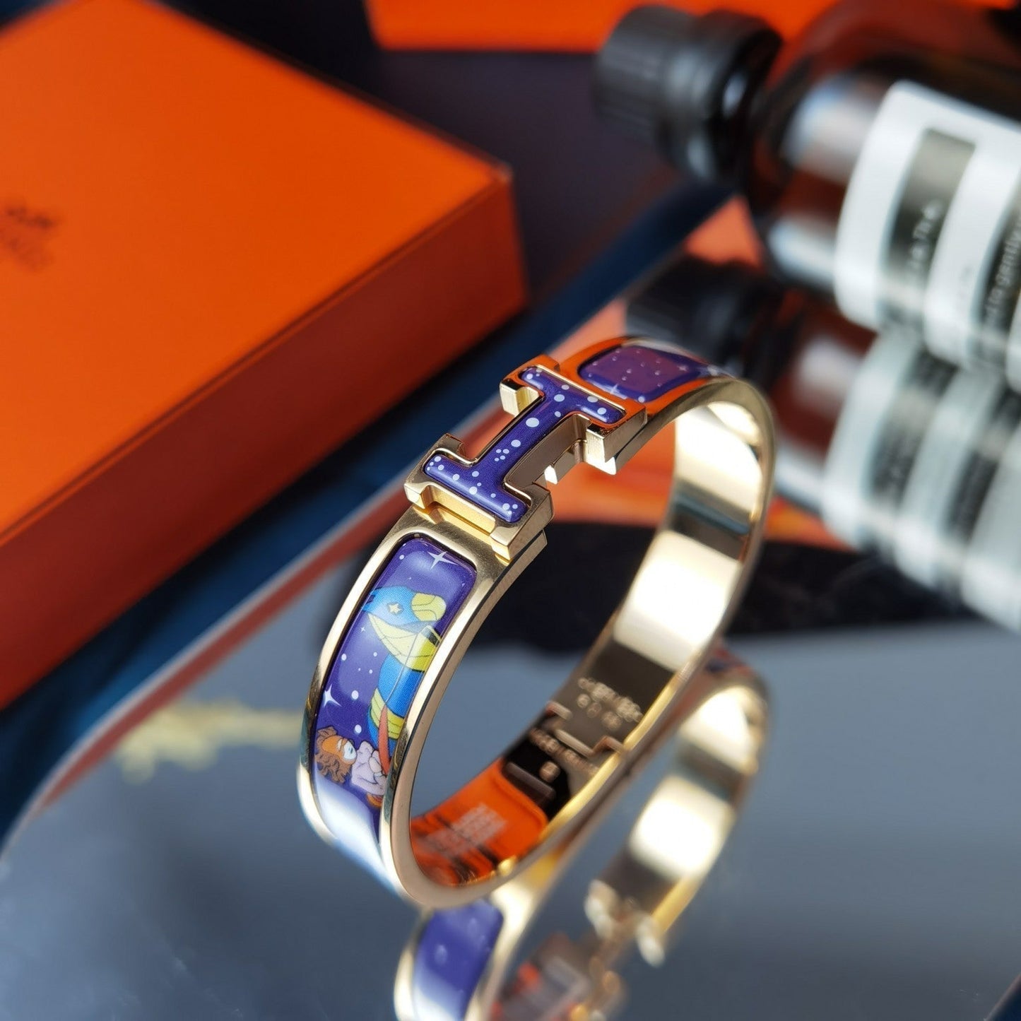 ®Lume Jewelry®H 星と月のブレスレット 12MM