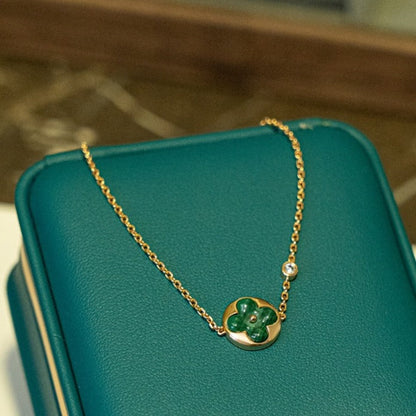 Lume Jewelry「サン マラカイト 1ダイヤモンド ピンクゴールド ブレスレット」
