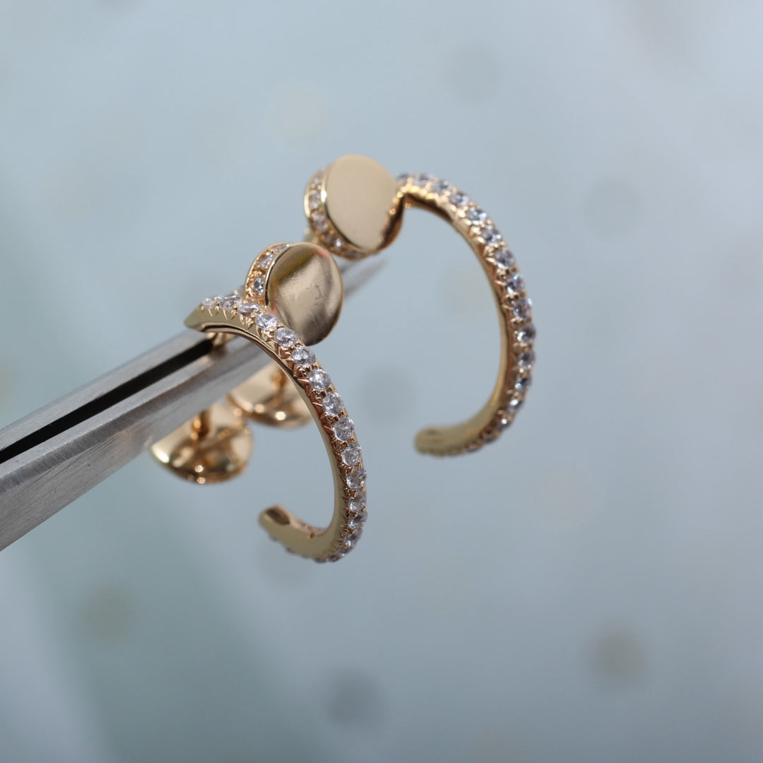 「リュミエール ジュエリー」ジュスト イヤリング 12.75MM ピンクゴールド ダイヤモンド