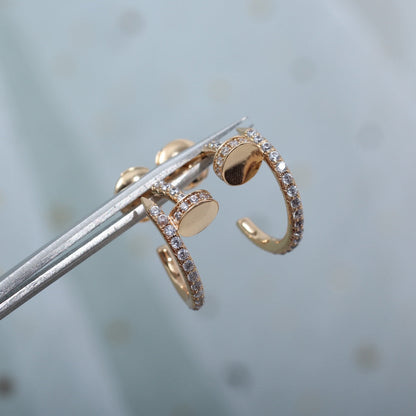 「リュミエール ジュエリー」ジュスト イヤリング 12.75MM ピンクゴールド ダイヤモンド