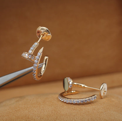 「リュミエール ジュエリー」ジュスト イヤリング 12.75MM ピンクゴールド ダイヤモンド