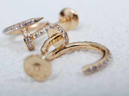 「リュミエール ジュエリー」ジュスト イヤリング 12.75MM ピンクゴールド ダイヤモンド