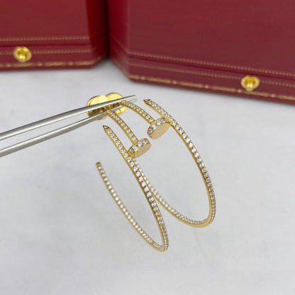 Lume Jewelry JUSTE EARRINGS FULL DIAMONDS 1.8MM