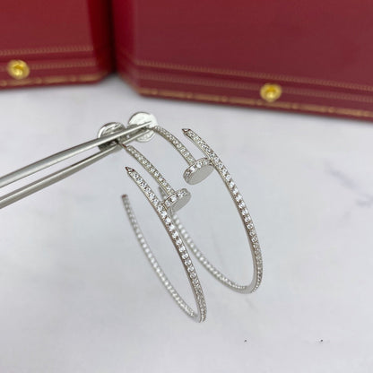 Lume Jewelry JUSTE EARRINGS FULL DIAMONDS 1.8MM