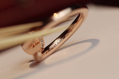 Lume Jewelry 「ジュスト」リング 2.65MM ピンクゴールド ダイヤモンド