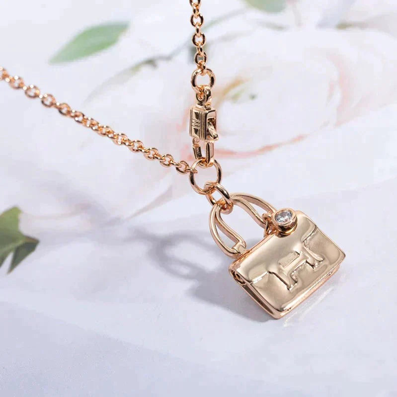 Lume Jewelryアミュレットペンダント ローズゴールドネックレス