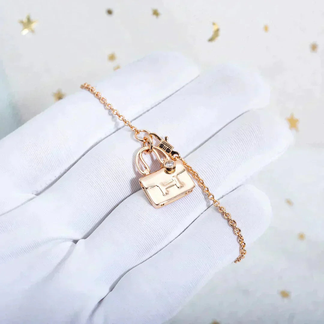 Lume Jewelryアミュレットペンダント ローズゴールドネックレス