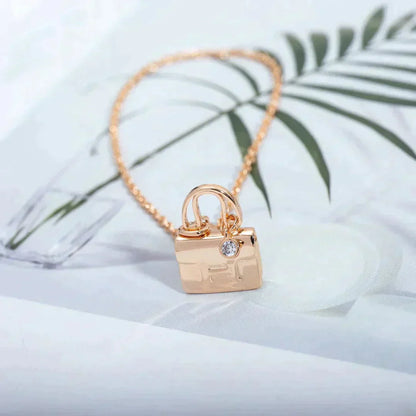 Lume Jewelryアミュレットペンダント ローズゴールドネックレス