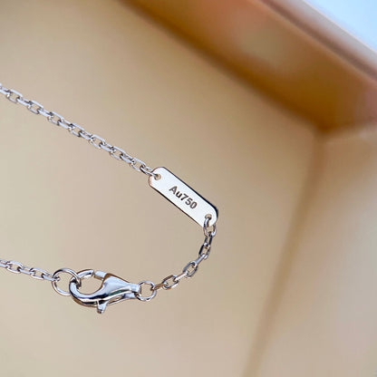 Lume Jewelry クローバー ダイヤモンド ネックレス シルバー