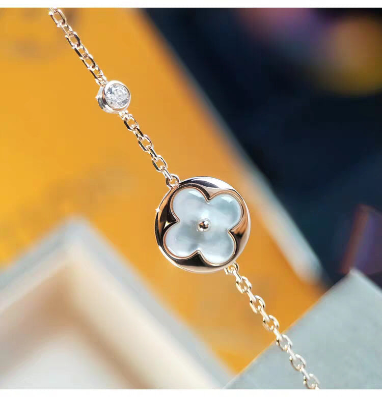 Lume Jewelry サン MOP ゴールド 1 ダイヤモンド ネックレス