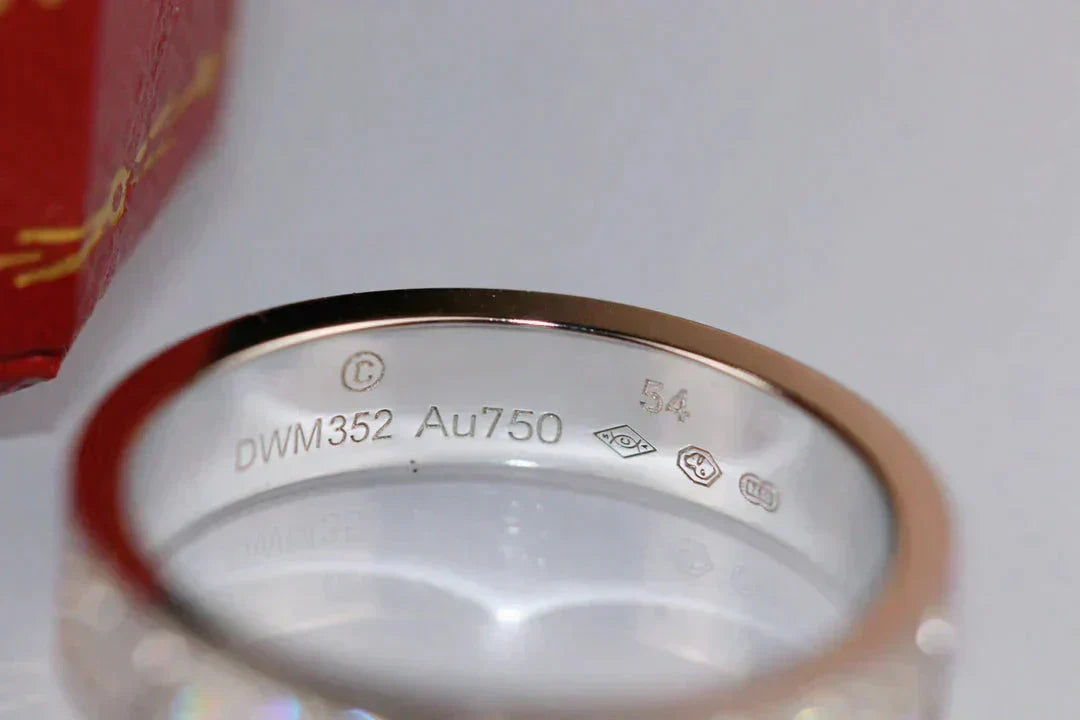 Lume Jewelry®ラブリング 3.6mm ダイヤモンド パヴェ