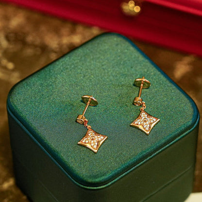 『Lume Jewelry』スターダイヤモンドピアス ゴールド