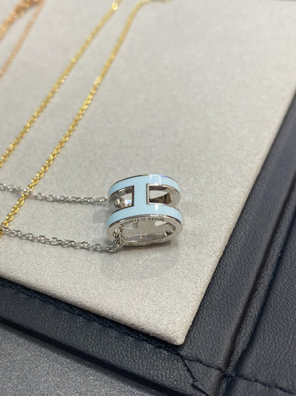 Lume Jewelry 「POP H ライトブルーネックレス」
