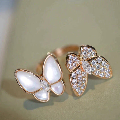 Lume Jewelry TWIN BUTTERFLY ダイヤモンド MOP リング