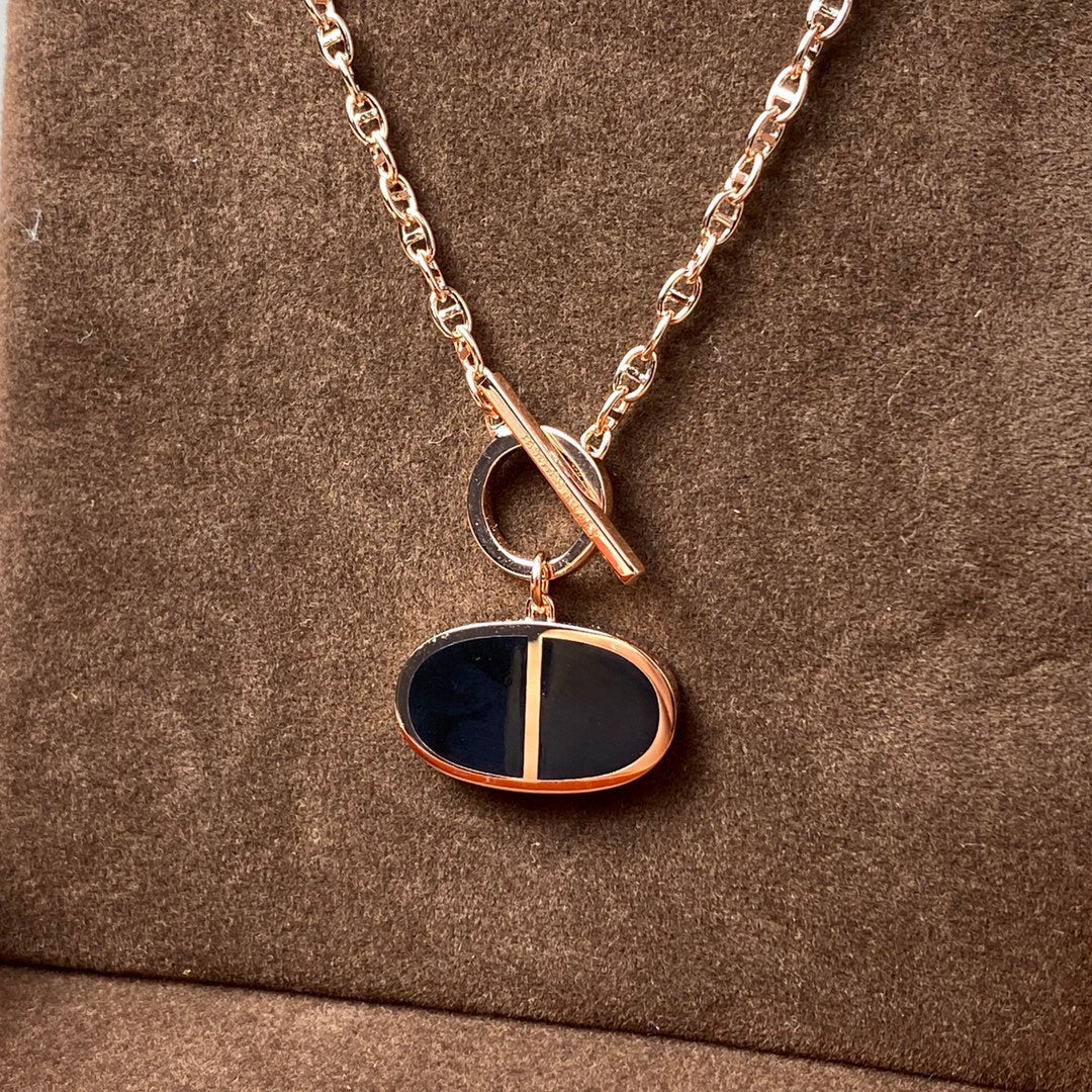 Lume Jewelry 『CHAINE VERSO』 ブラックセラミックネックレス