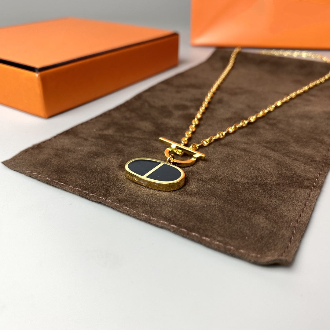 Lume Jewelry 『CHAINE VERSO』 ブラックセラミックネックレス