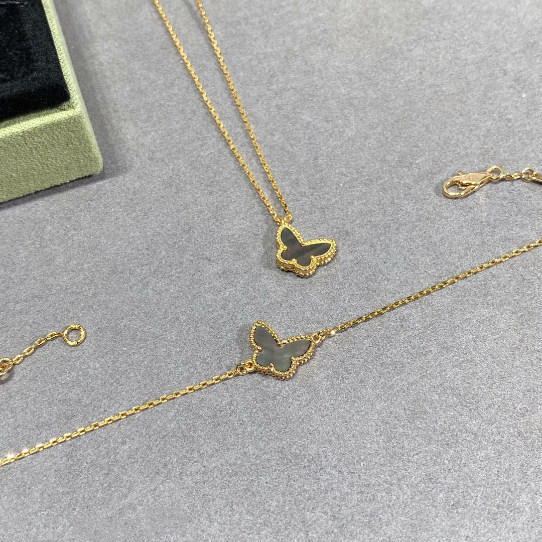 Lume Jewelry「バタフライ ダークマザーオブパール バタフライブレスレット」