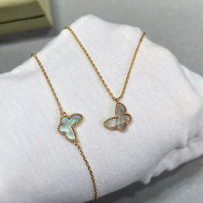 Lume Jewelry「バタフライ ダークマザーオブパール バタフライブレスレット」