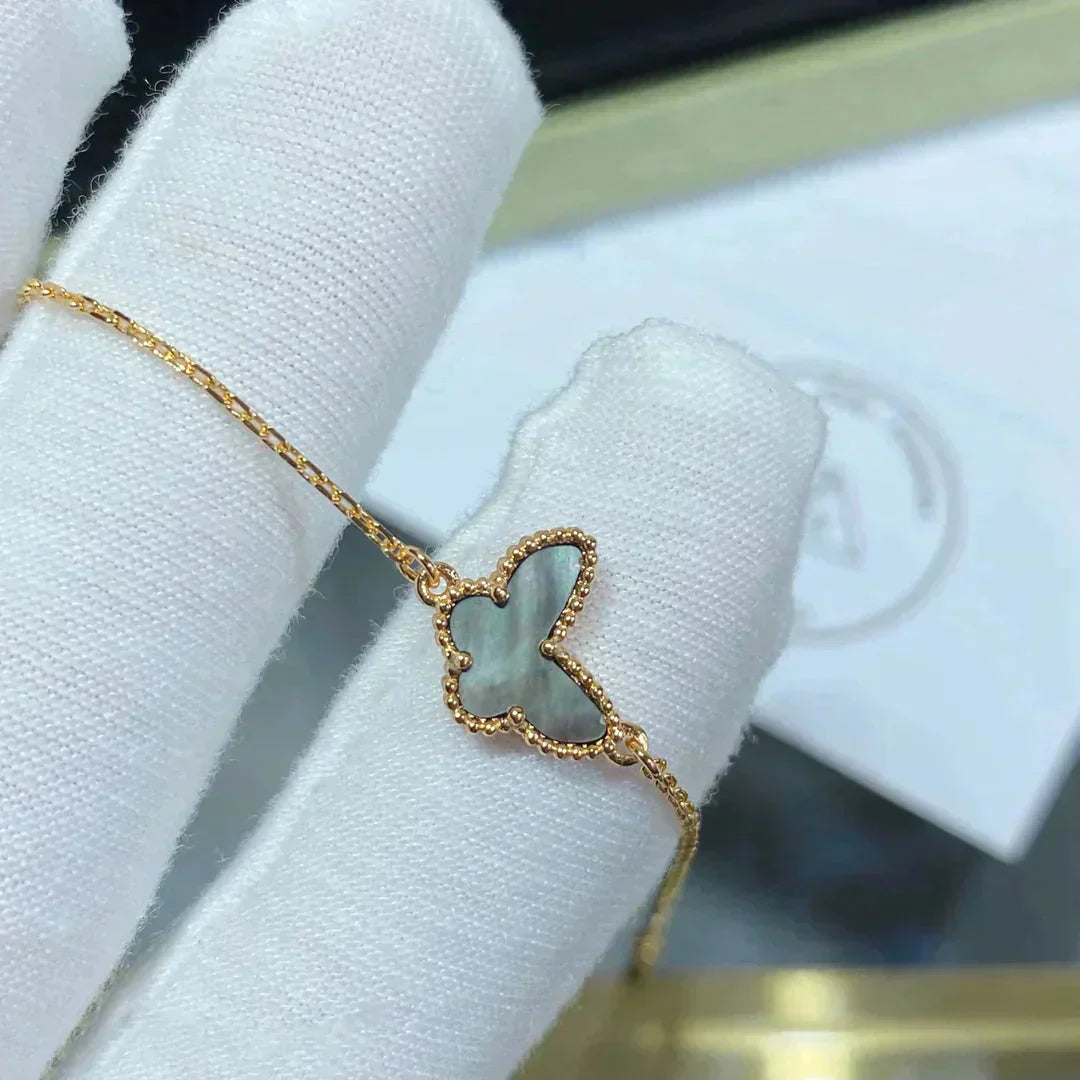 Lume Jewelry「バタフライ ダークマザーオブパール バタフライブレスレット」