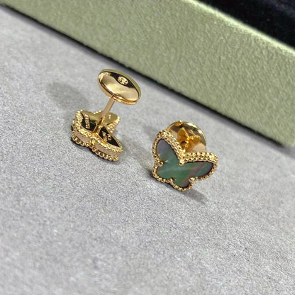 Lume Jewelry バタフライダークMOPイヤリング