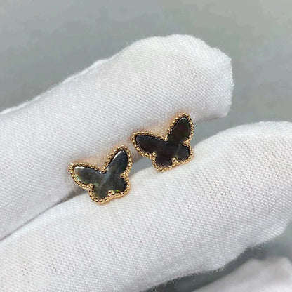 Lume Jewelry バタフライダークMOPイヤリング