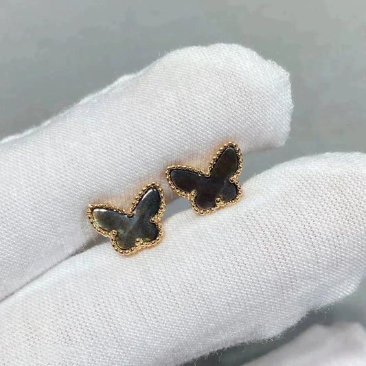 Lume Jewelry バタフライダークMOPイヤリング