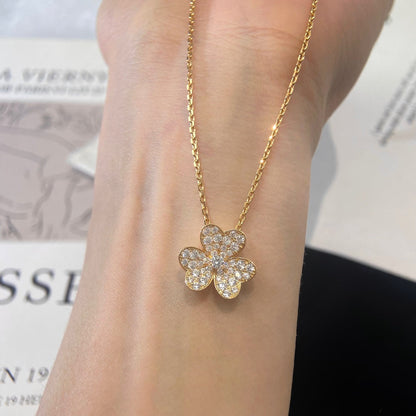 Lume Jewelry フラワーダイヤモンドネックレス