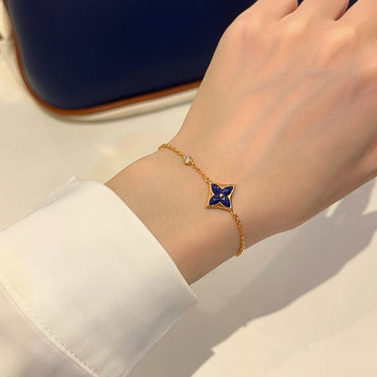 「ルメジュエリー」カラースターピンクゴールドダイヤモンドブレスレット