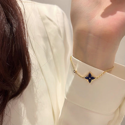 「ルメジュエリー」カラースターピンクゴールドダイヤモンドブレスレット