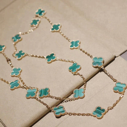 『Lume Jewelry』クローバー 20モチーフ マラカイト ゴールド