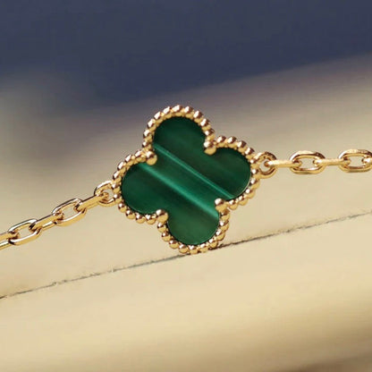 『Lume Jewelry』クローバー 20モチーフ マラカイト ゴールド