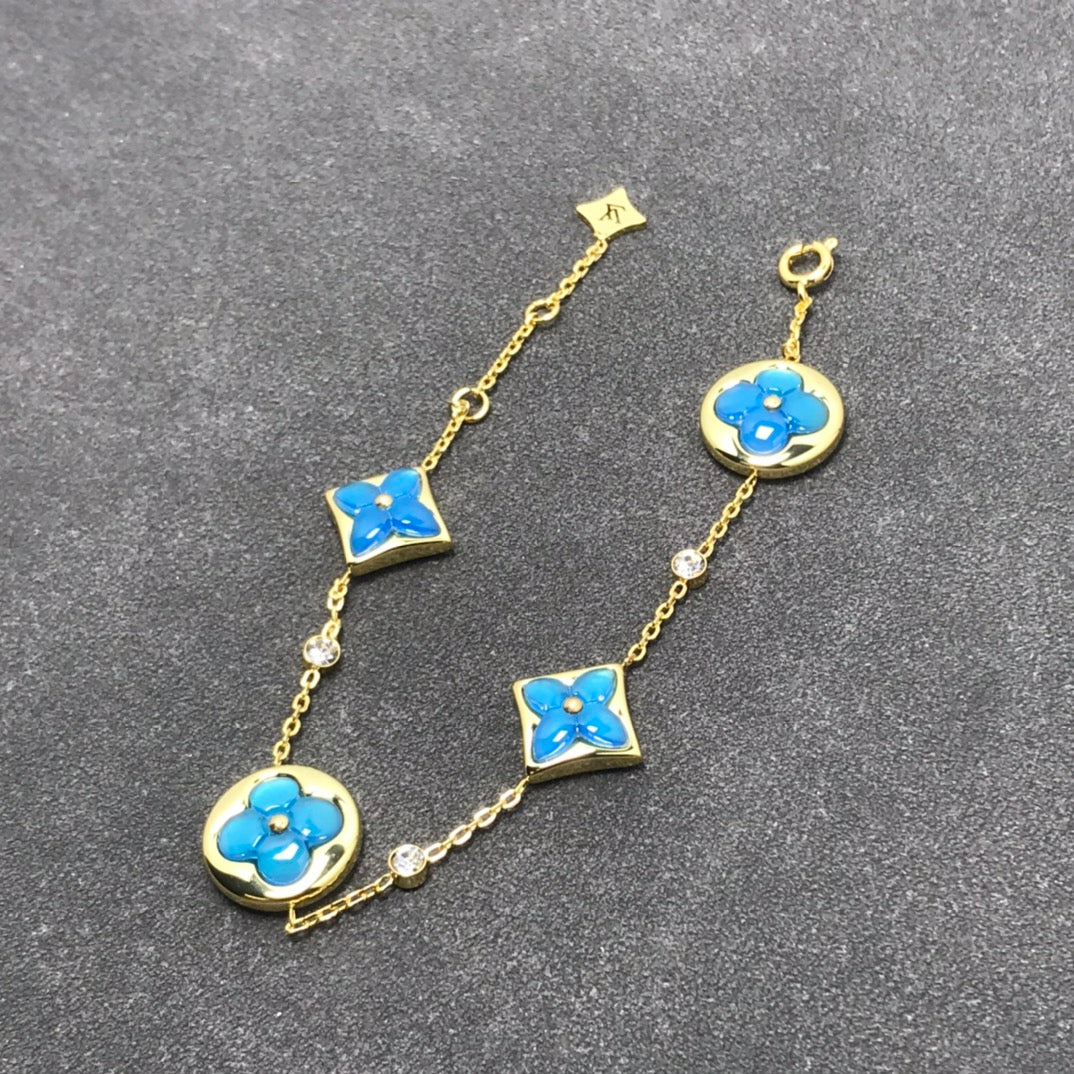 Lume Jewelry「星と太陽」ターコイズ 4モチーフ 3ダイヤモンド