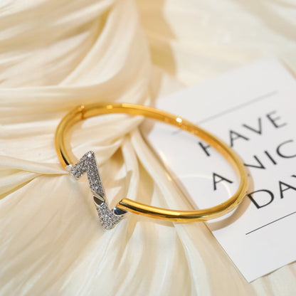 Lume Jewelry ヴォルテ アップサイド ダウン ゴールド ダイヤモンド ブレスレット