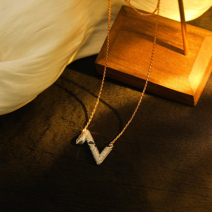 Lume Jewelry ボルト シルバーダイヤモンドペンダントネックレス