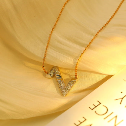 Lume Jewelry ボルト シルバーダイヤモンドペンダントネックレス